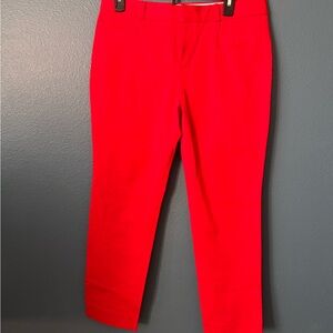 Banana Republic Bold Red Sloan Pants